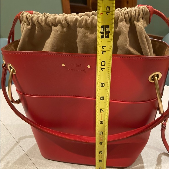 Chloe Roy Red Shoulder Bag. - Picture 6 of 12